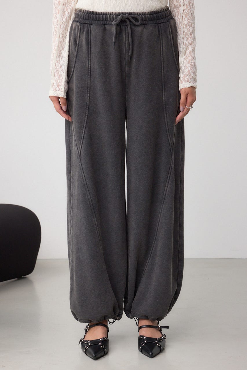 【Richard Quinn】虎 龍プリント ポリシフォン ワイド パンツ AZUL BY MOUSSY | 【堀田茜さん着用アイテム】切り替えデザイン