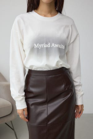 グラデーションロゴルーズロングTシャツ