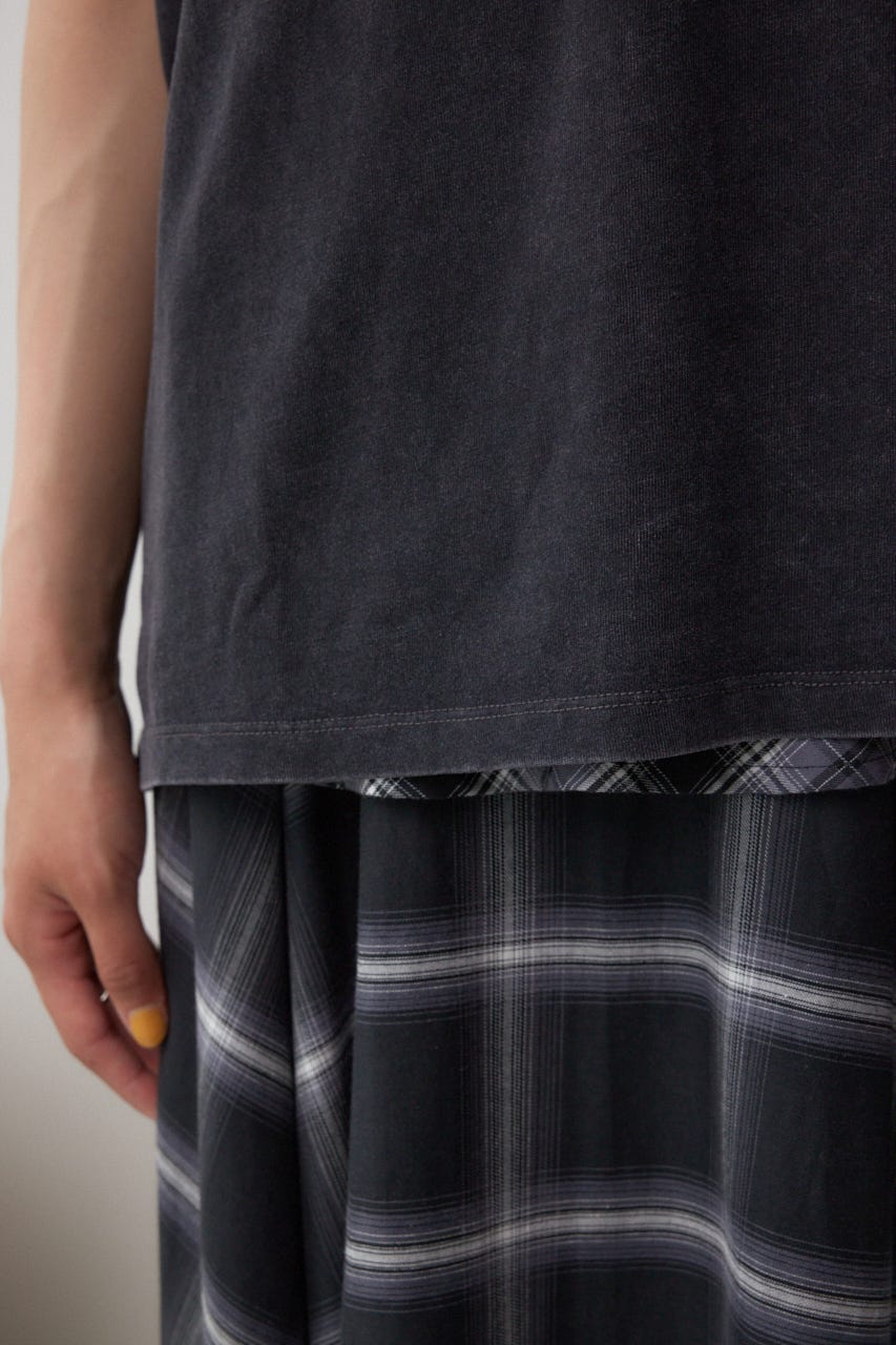 ヴィンテージ5分袖Tシャツ L/BLK FREE