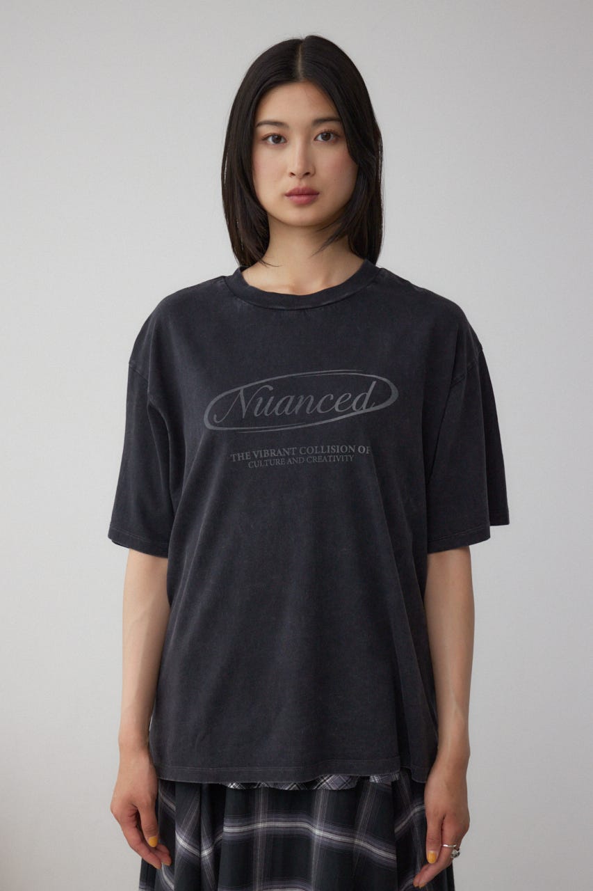 ヴィンテージ5分袖Tシャツ L/BLK FREE