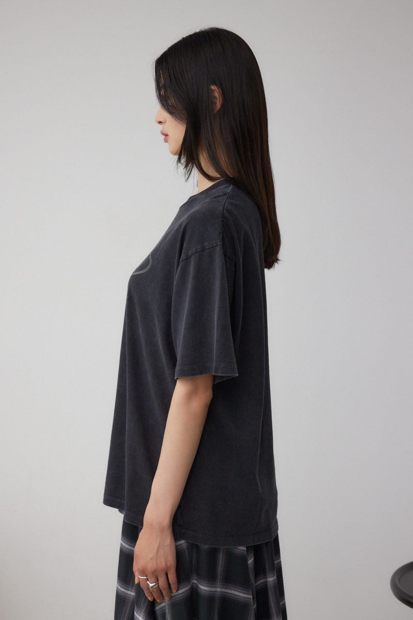 ヴィンテージ5分袖Tシャツ L/BLK FREE