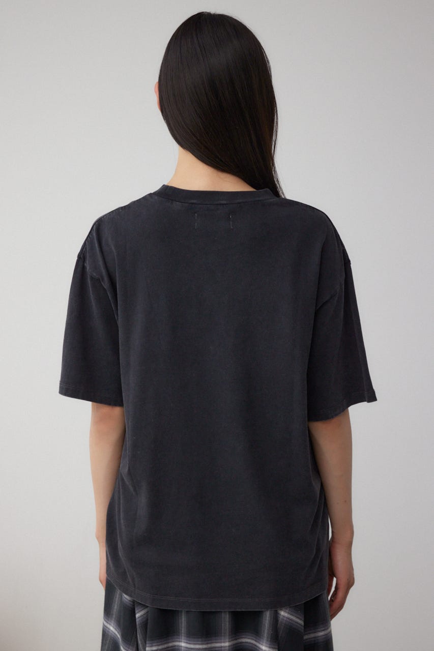 ヴィンテージ5分袖Tシャツ L/BLK FREE