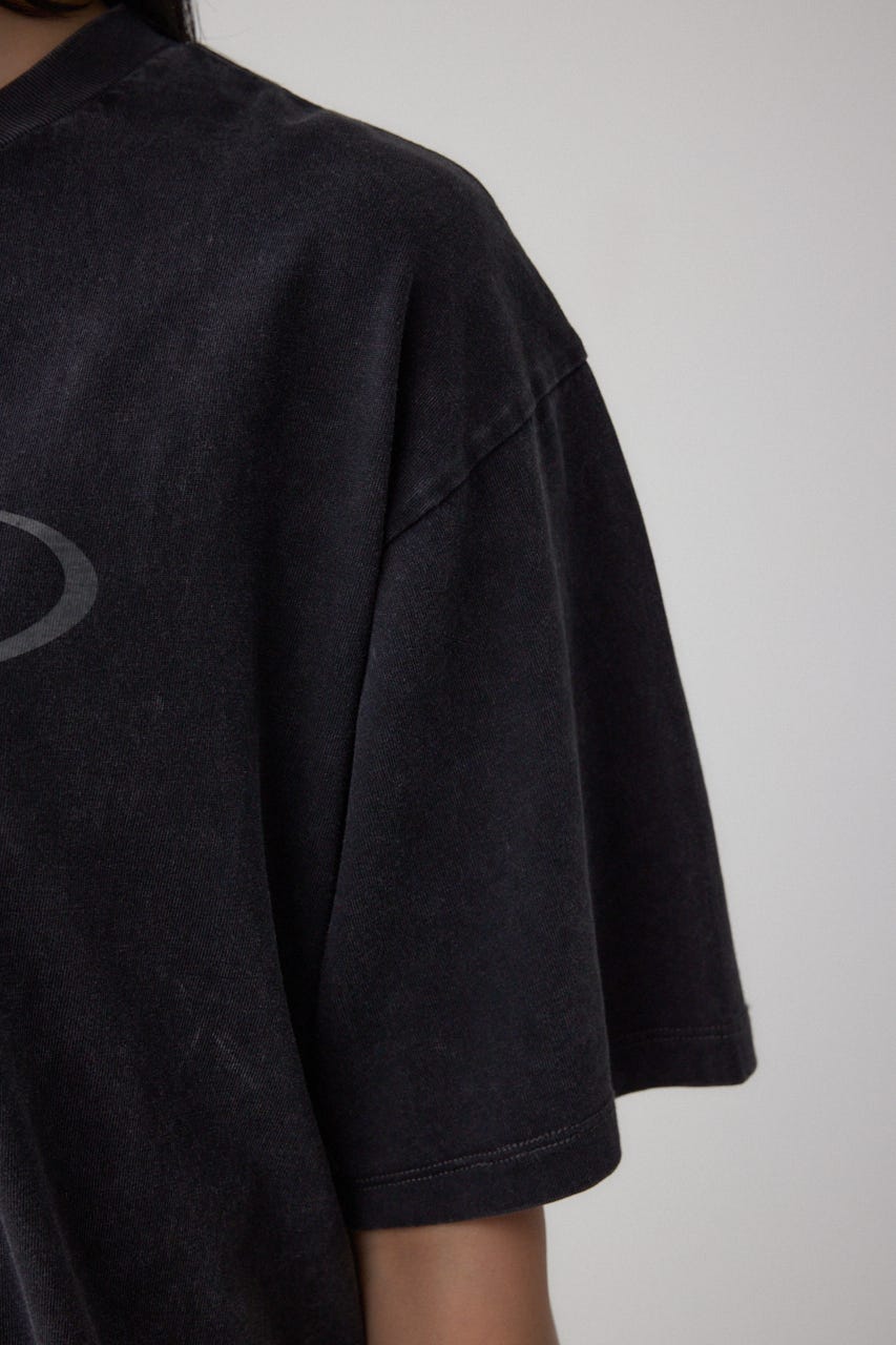 ヴィンテージ5分袖Tシャツ L/BLK FREE