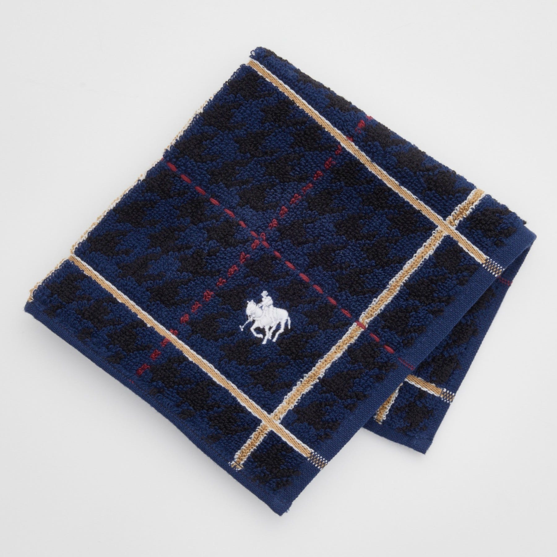 【NVY】POLOタオルハンカチ NVY FREE