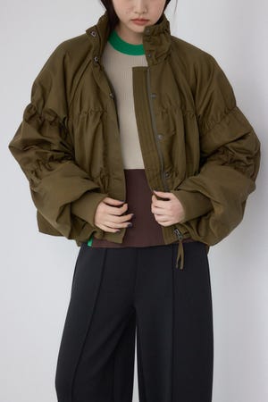 【PLUS】ギャザーバルーンブルゾン