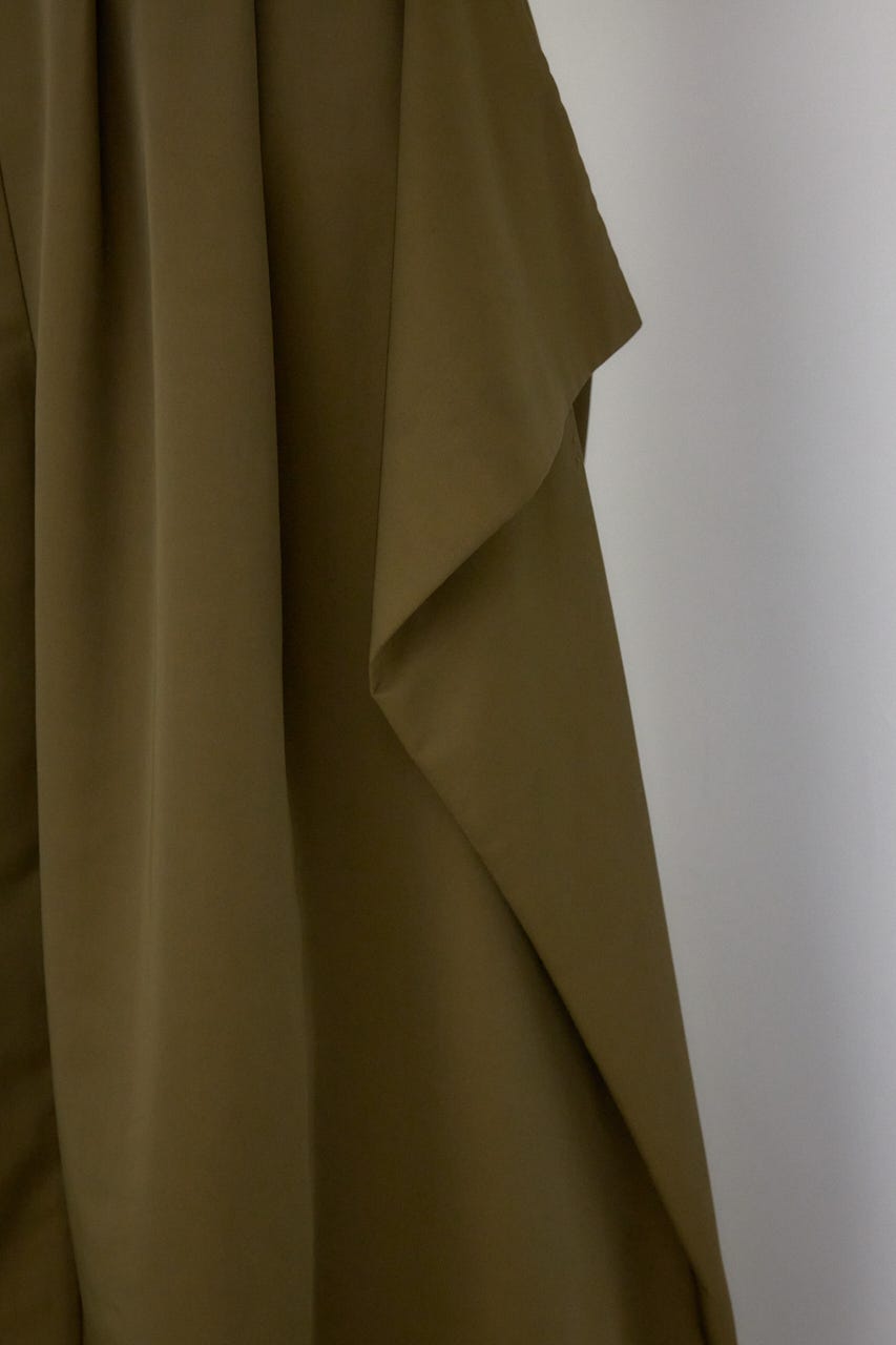 【PLUS】ドレープワイドパンツ KHA S