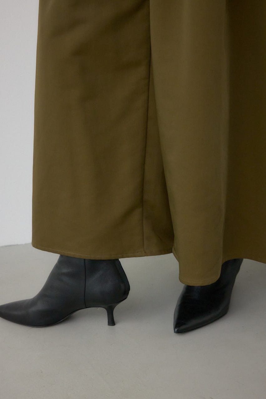 【PLUS】ドレープワイドパンツ KHA S