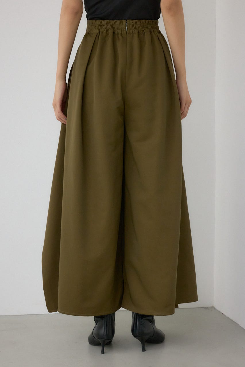 【PLUS】ドレープワイドパンツ KHA S