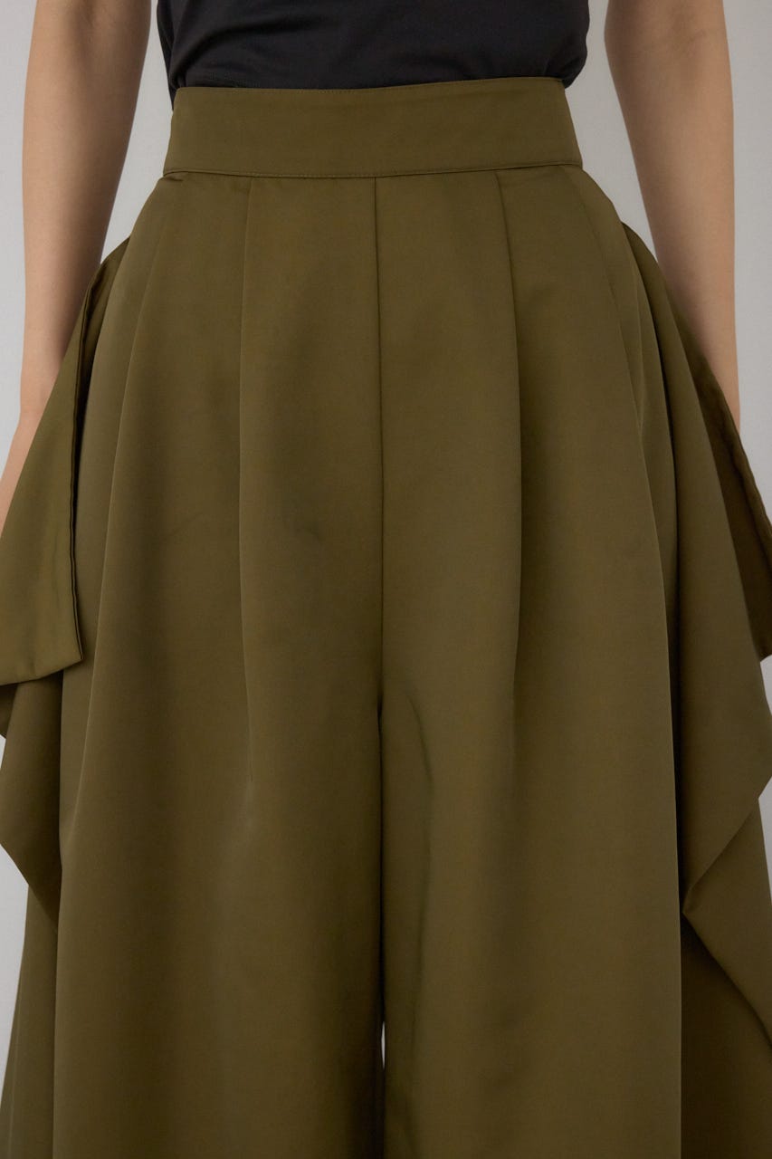 【PLUS】ドレープワイドパンツ KHA S