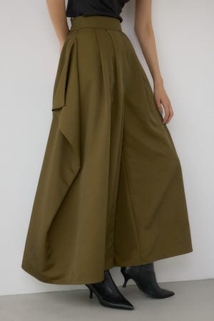 【PLUS】ドレープワイドパンツ