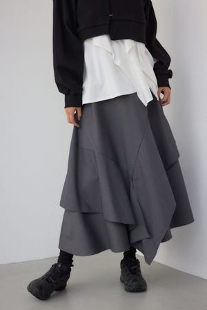 【PLUS】レイヤードスカート