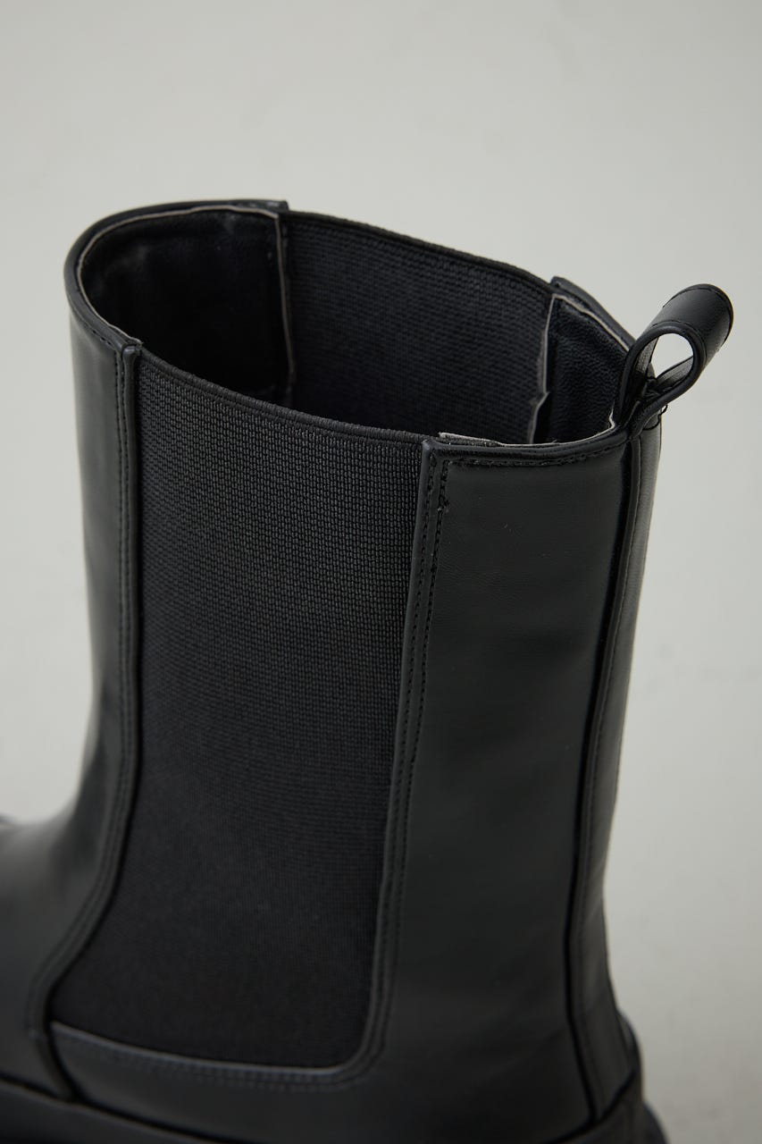 【PLUS】サイドゴアブーツ BLK M