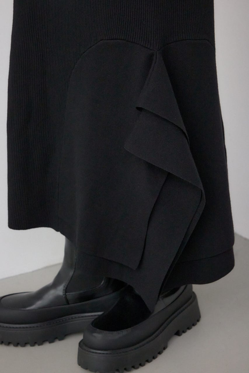 【PLUS】パネルマーメイドスカート BLK M