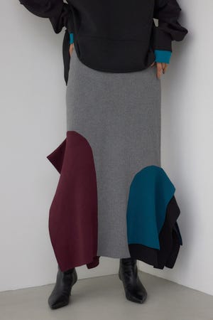 【PLUS】パネルマーメイドスカート