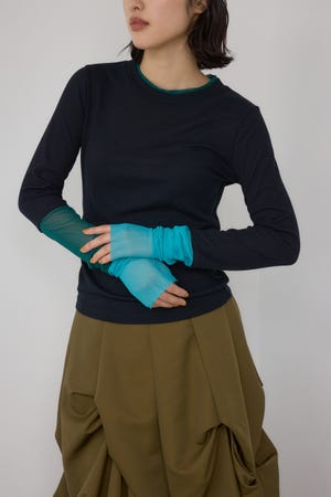 【PLUS】シアードッキングトップス