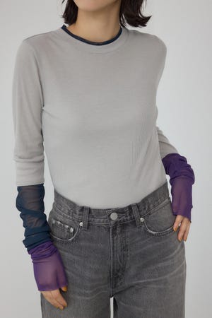 【PLUS】シアードッキングトップス