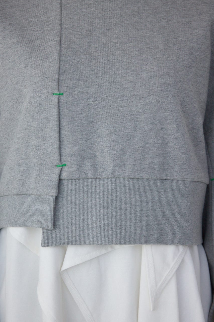 【PLUS】レイヤードクロップドプルオーバー T.GRY FREE