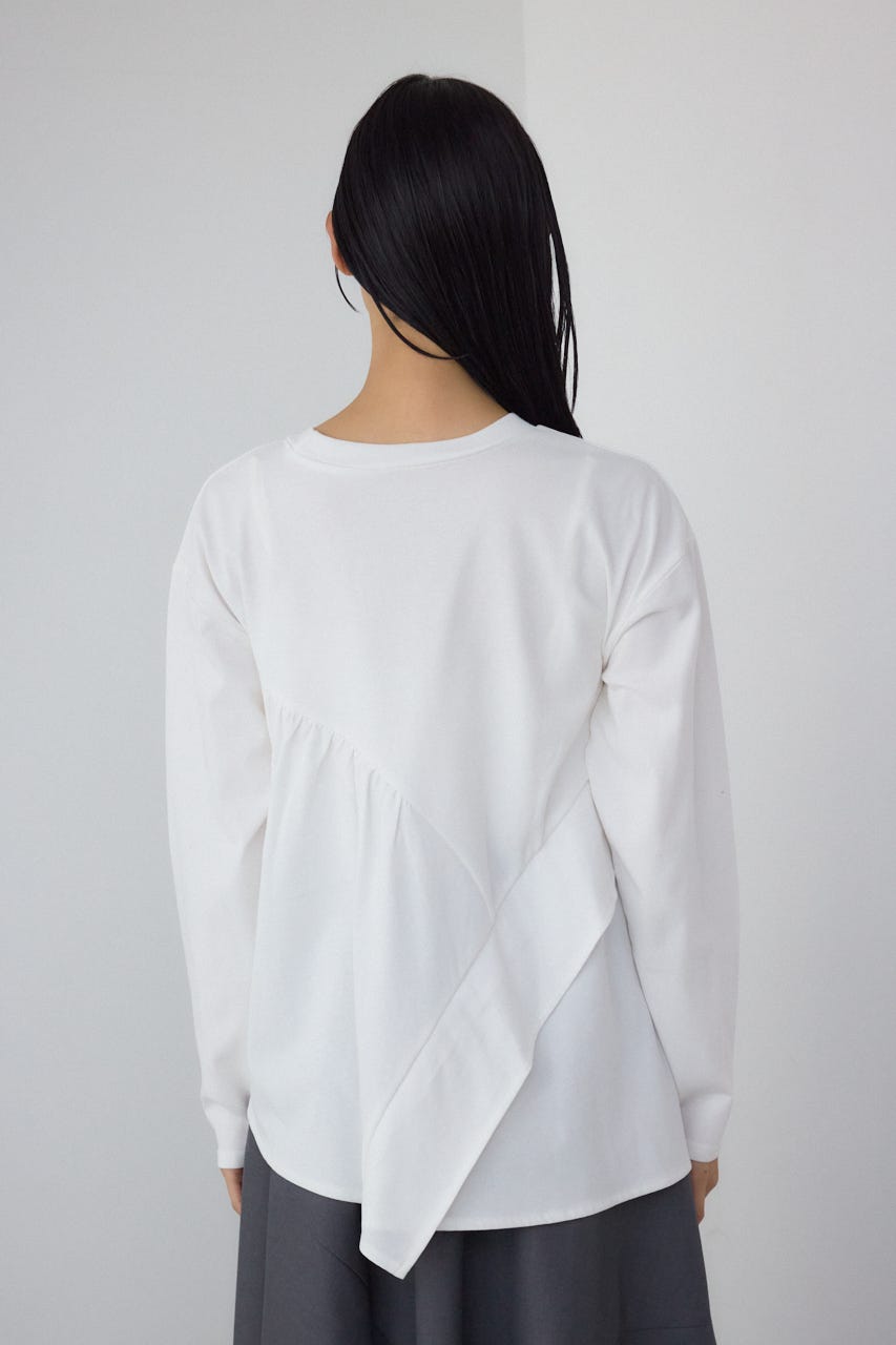 【PLUS】レイヤードクロップドプルオーバー T.GRY FREE