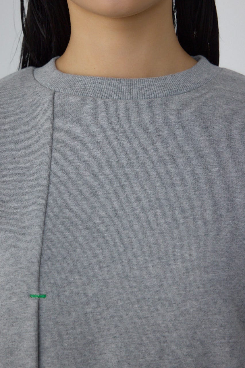 【PLUS】レイヤードクロップドプルオーバー T.GRY FREE