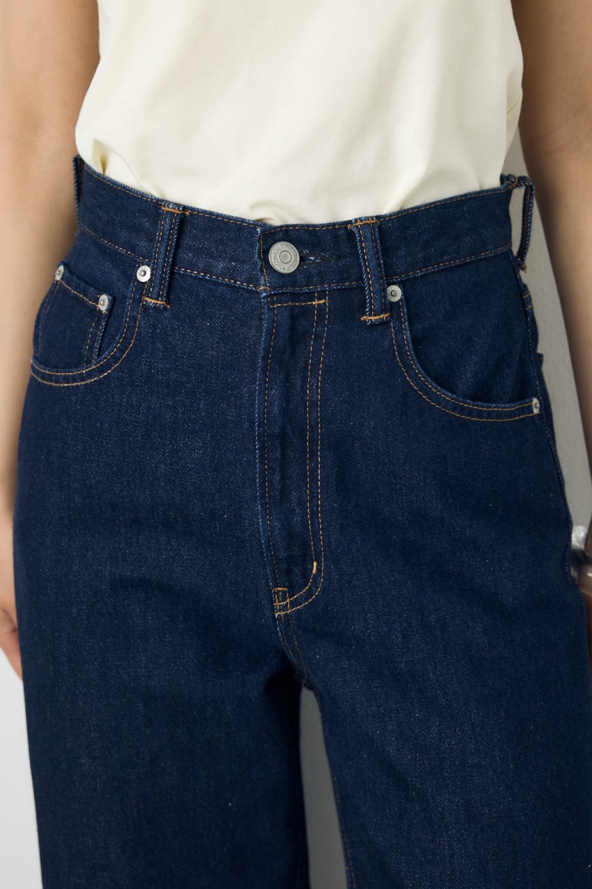 AZUL DENIM ハイウエストワイドデニム One Wash S
