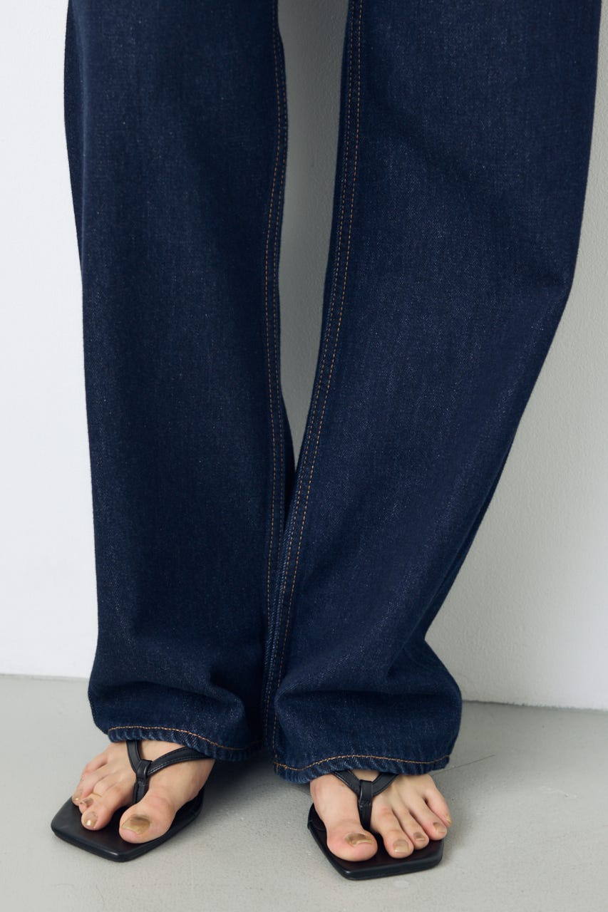 AZUL DENIM ハイウエストワイドデニム One Wash S