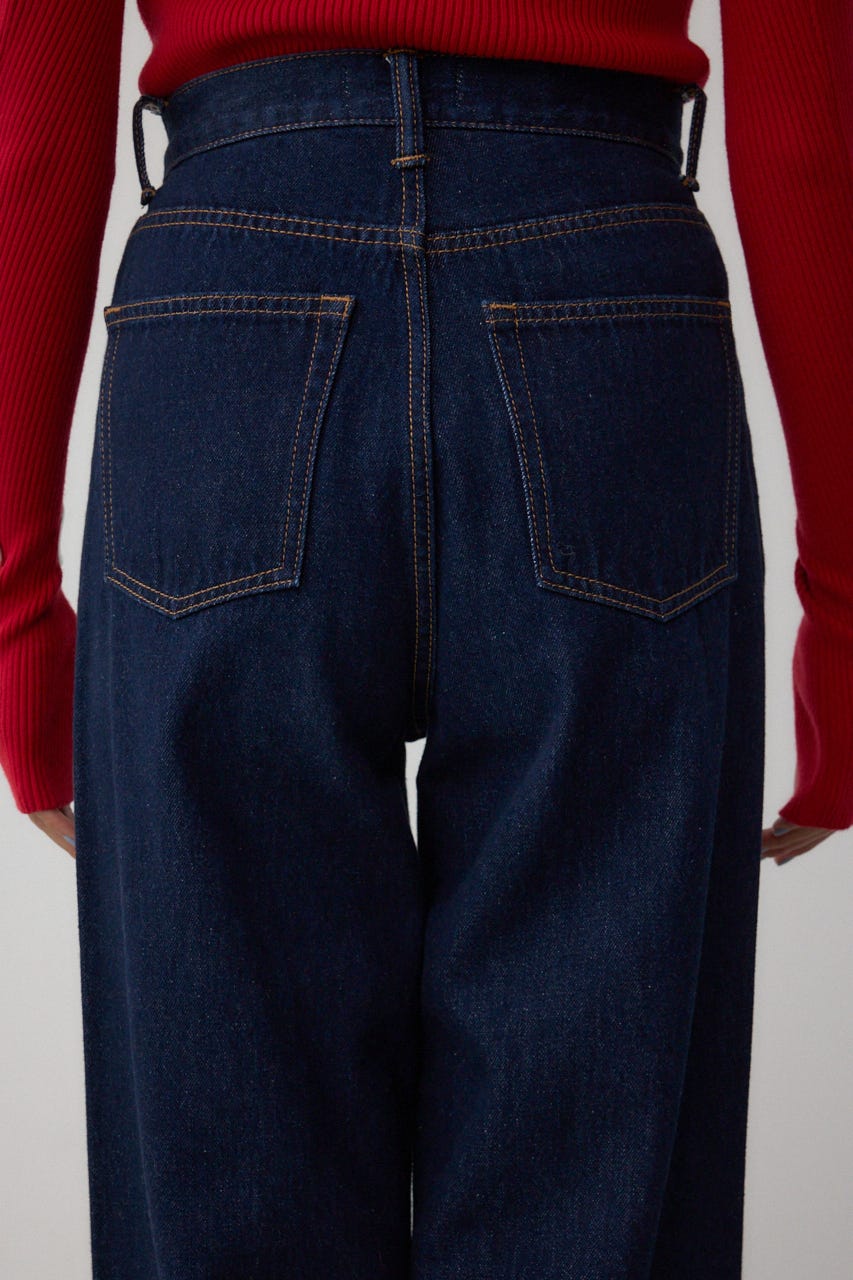 AZUL DENIM ハイウエストワイドデニム One Wash S