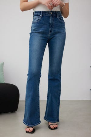 AZUL DENIM フレアデニム ブルー S 美品 AZUL BY MOUSSY | AZUL DENIM フレアデニム (フレア ) |SHEL