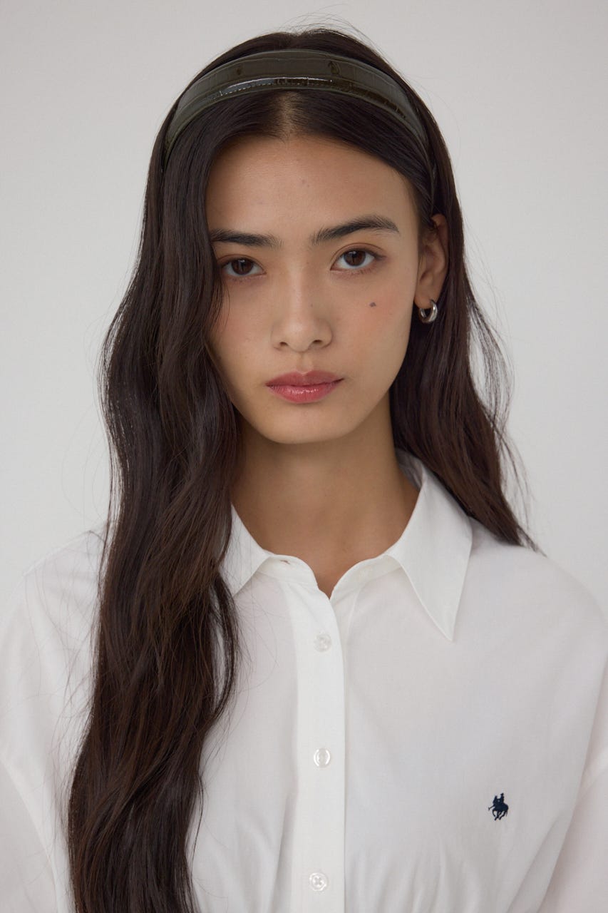 【POLO BCS×AZUL】ウエストシャーリングシャツ O/WHT FREE