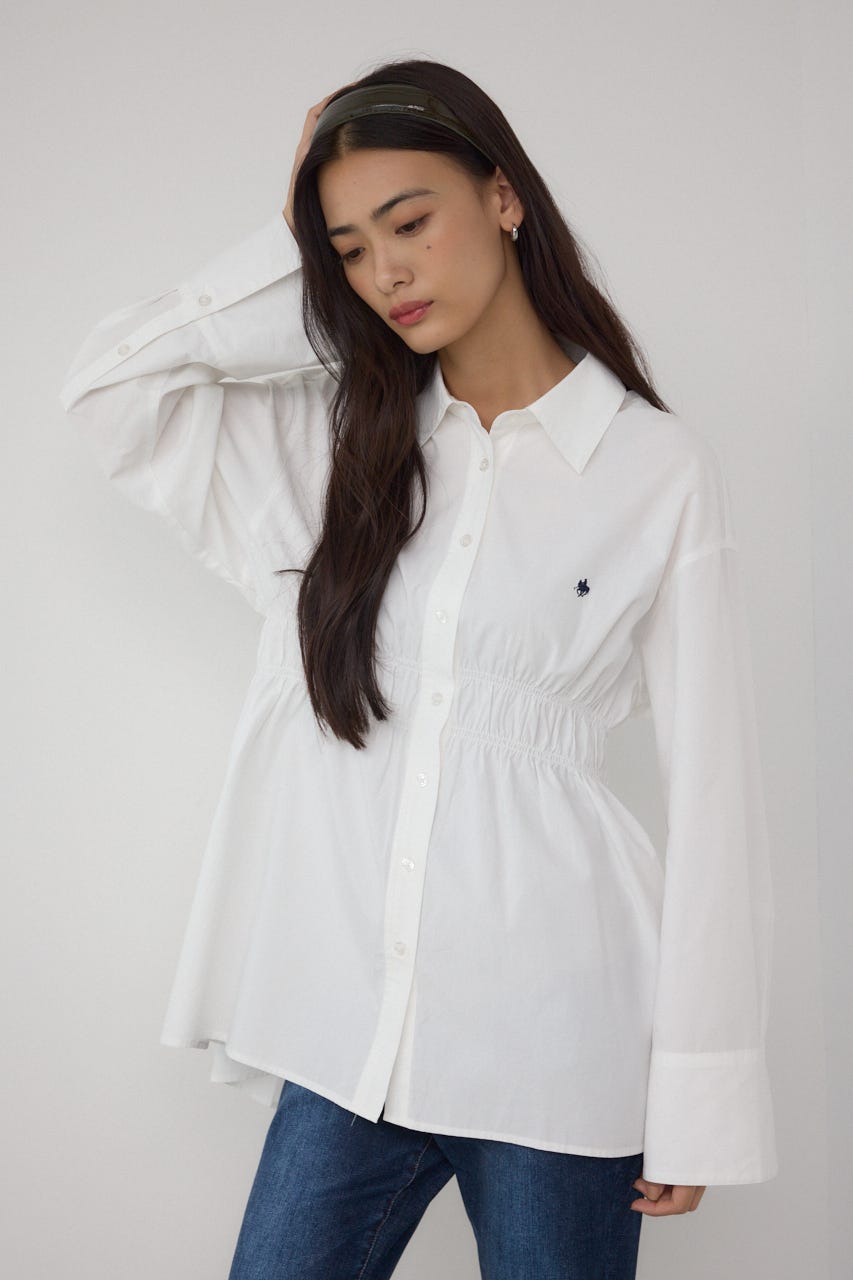 【POLO BCS×AZUL】ウエストシャーリングシャツ O/WHT FREE