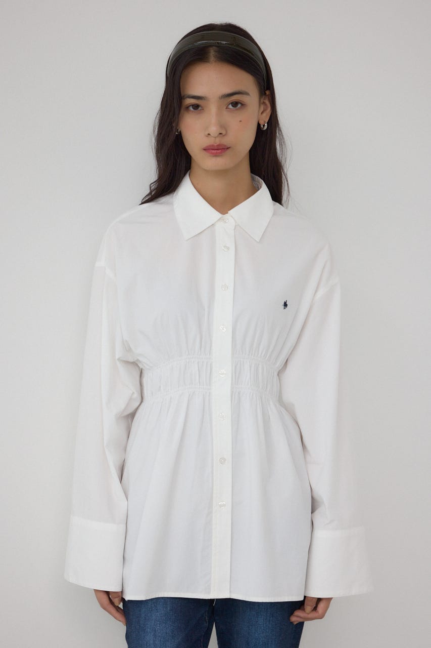 【POLO BCS×AZUL】ウエストシャーリングシャツ O/WHT FREE