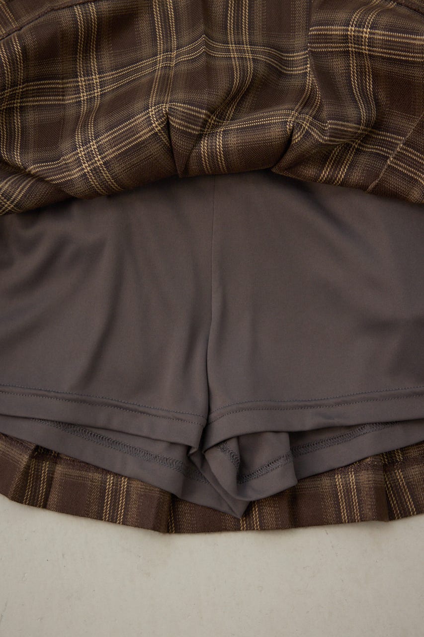 【POLO BCS×AZUL】チェックミニスカートパンツ 柄BRN FREE