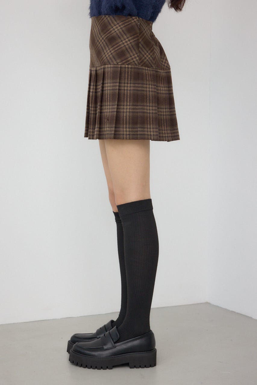 【POLO BCS×AZUL】チェックミニスカートパンツ 柄BRN FREE