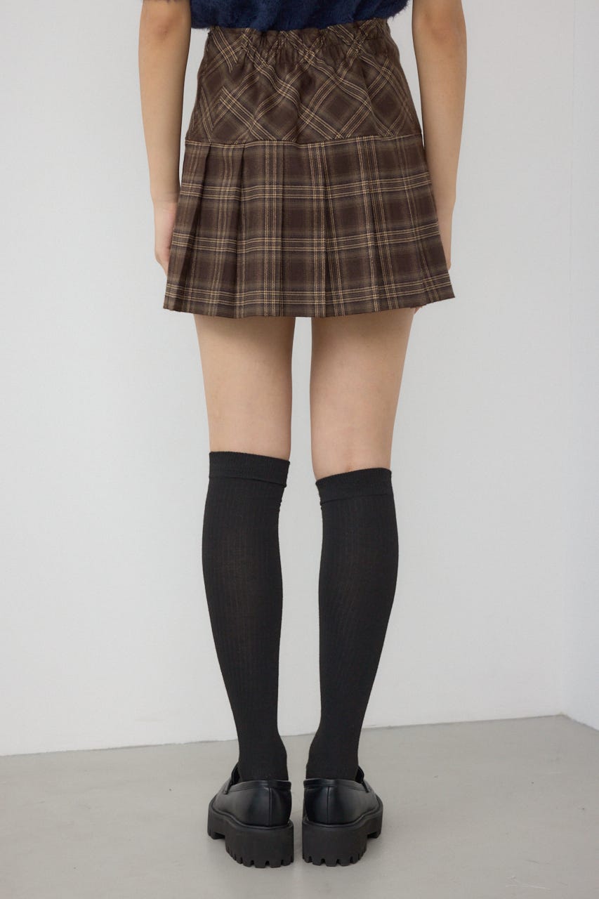 【POLO BCS×AZUL】チェックミニスカートパンツ 柄BRN FREE