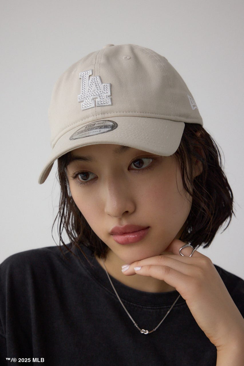 未使用【NEW ERA×AZUL MLB】ストーンロゴキャップ　BEG AZUL BY MOUSSY | 【NEW ERA×AZUL MLB】ストーンロゴキャップ