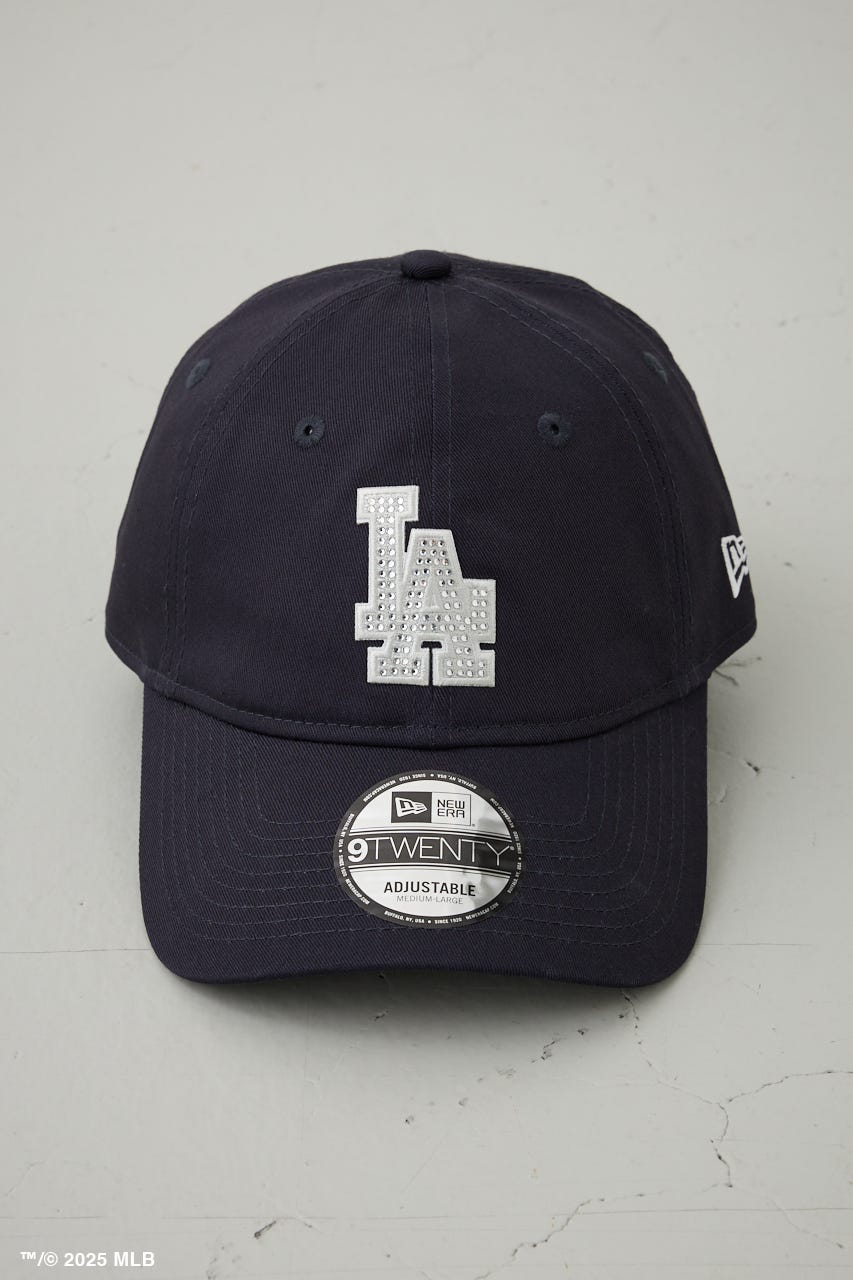 ストーン装飾ダークブルーベースボールキャップ AZUL BY MOUSSY | 【NEW ERA×AZUL MLB】ストーンロゴキャップ