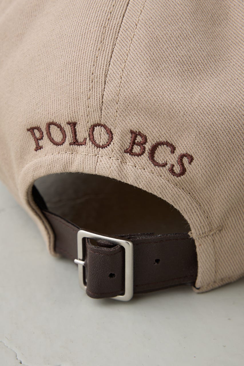 【POLO BCS×AZUL】ロゴ刺繍キャップ BEG FREE