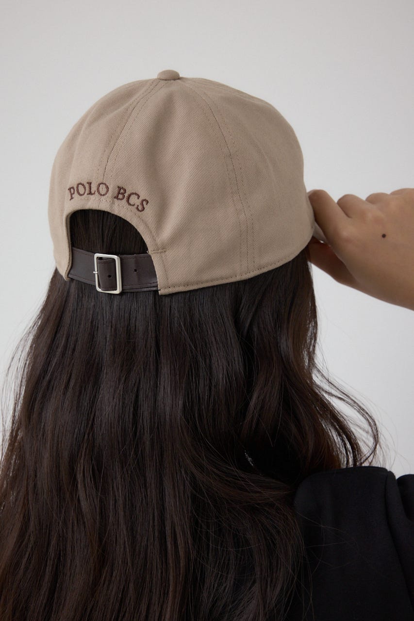 【POLO BCS×AZUL】ロゴ刺繍キャップ BEG FREE