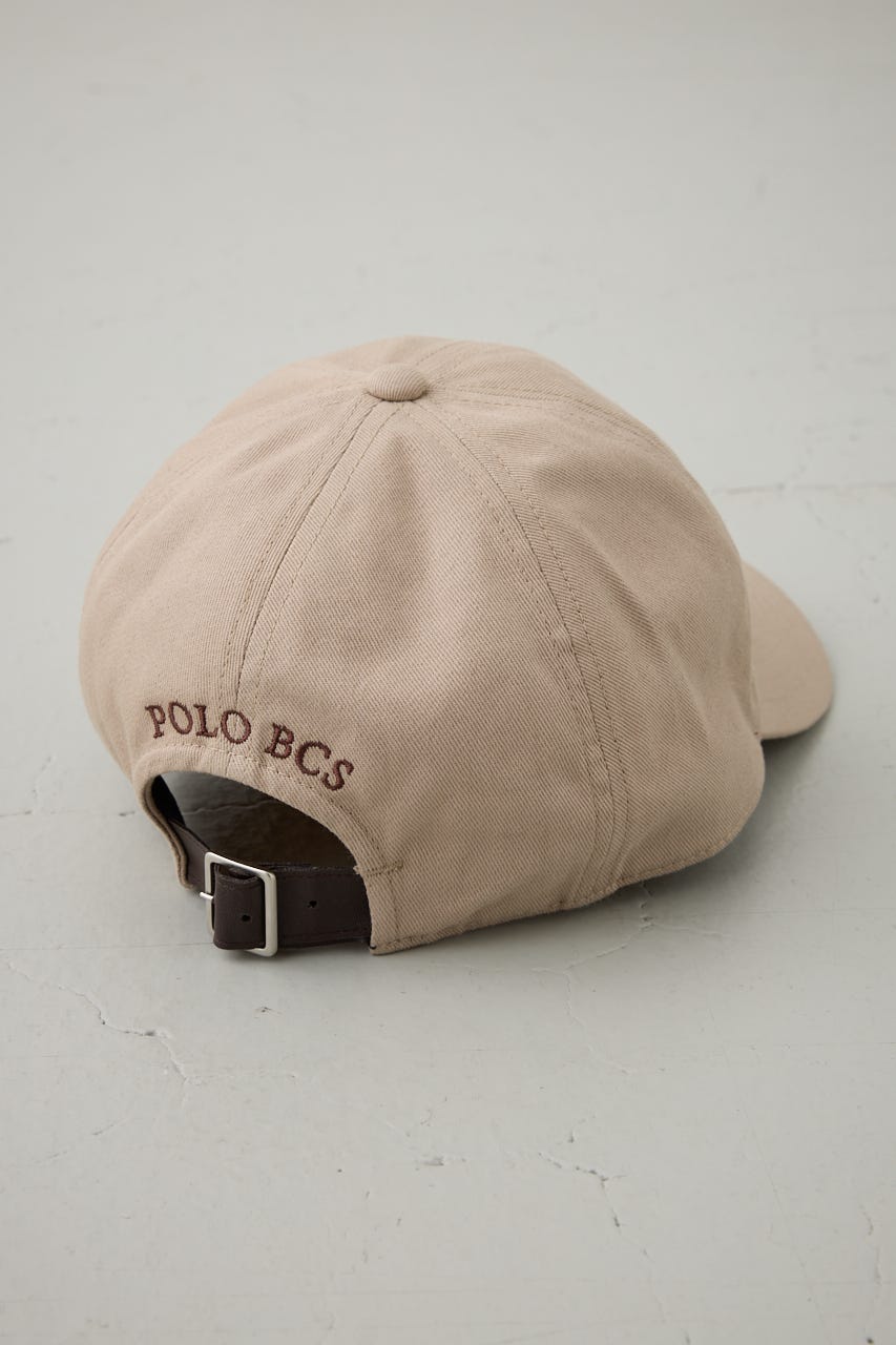 【POLO BCS×AZUL】ロゴ刺繍キャップ BEG FREE