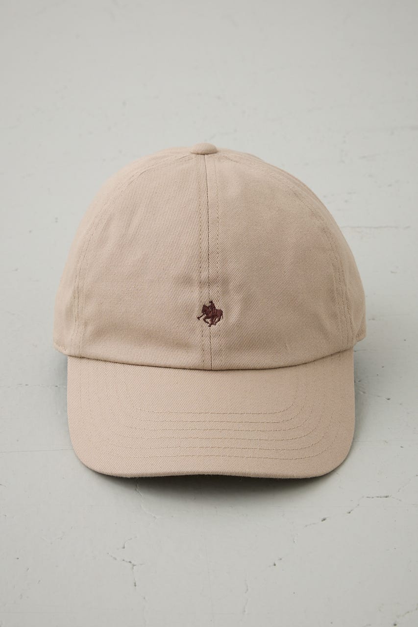 【POLO BCS×AZUL】ロゴ刺繍キャップ BEG FREE