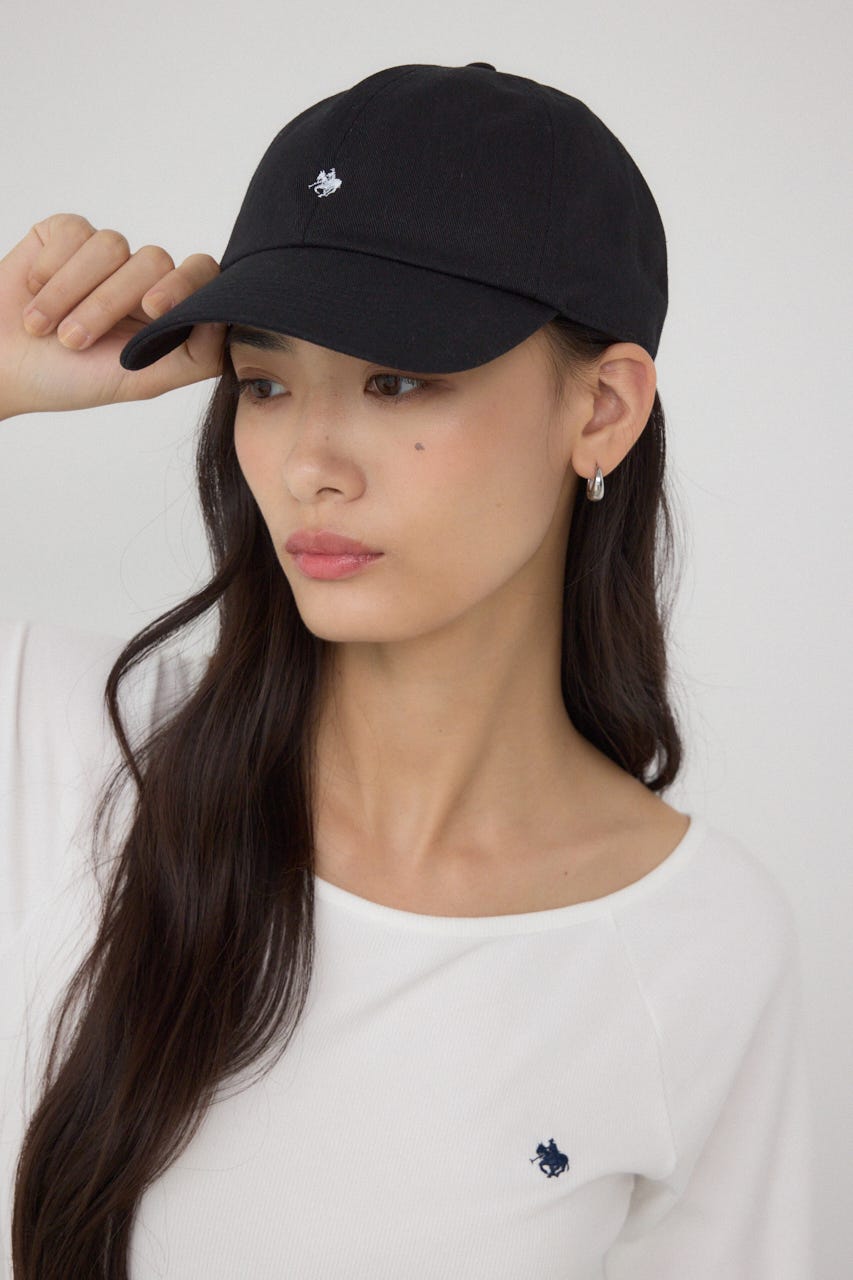 【POLO BCS×AZUL】ロゴ刺繍キャップ BLK FREE