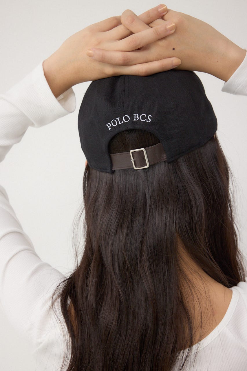 【POLO BCS×AZUL】ロゴ刺繍キャップ BLK FREE