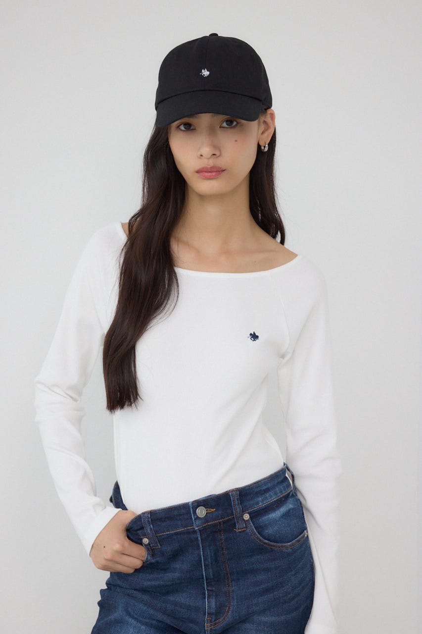 【POLO BCS×AZUL】ロゴ刺繍キャップ BLK FREE