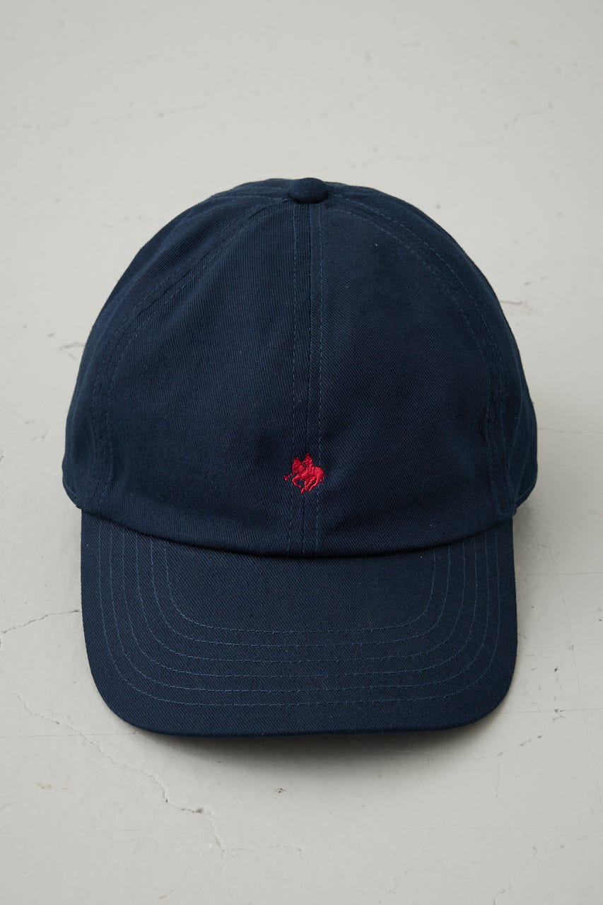 【POLO BCS×AZUL】ロゴ刺繍キャップ NVY FREE