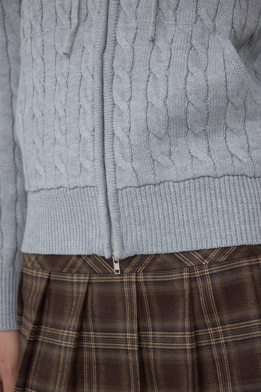 【POLO BCS×AZUL】WZIPニットパーカー GRY FREE