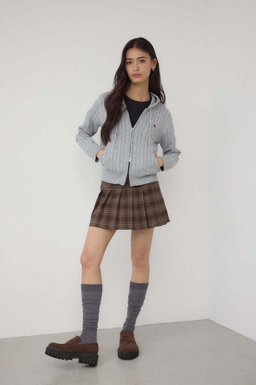 【POLO BCS×AZUL】WZIPニットパーカー GRY FREE