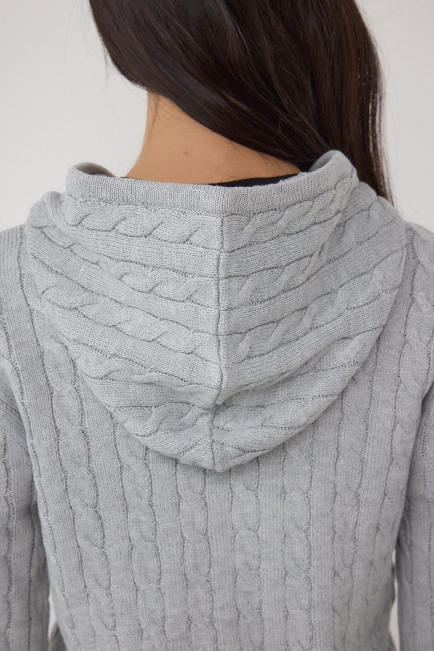 【POLO BCS×AZUL】WZIPニットパーカー GRY FREE