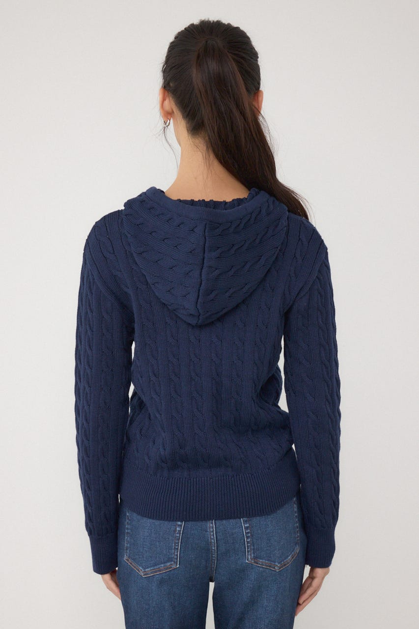 【POLO BCS×AZUL】WZIPニットパーカー NVY FREE