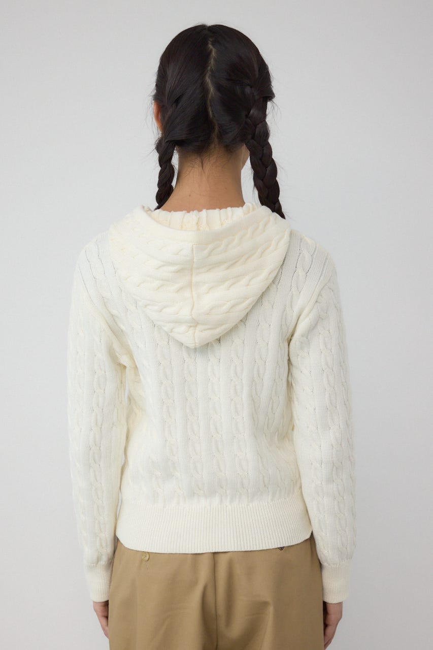 【POLO BCS×AZUL】WZIPニットパーカー O/WHT FREE