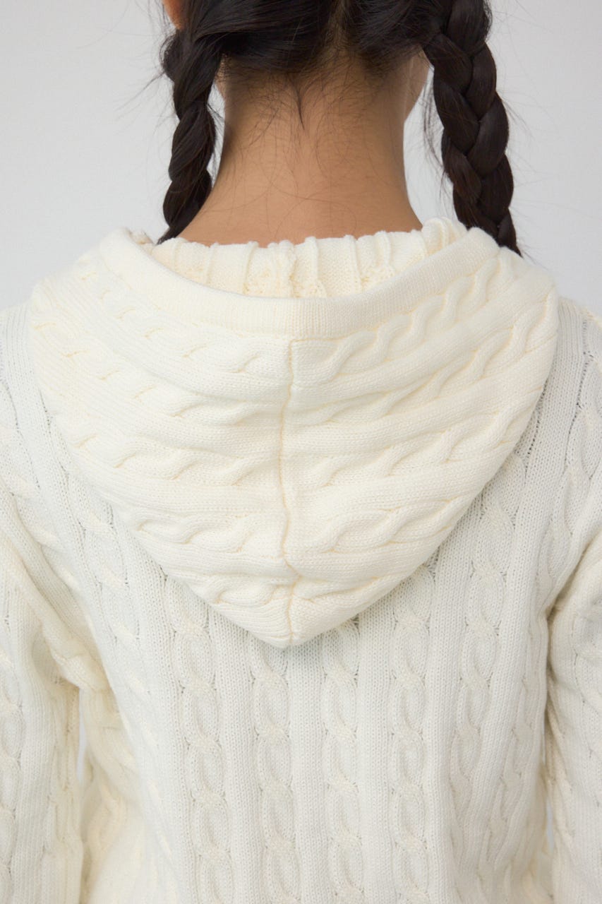 【POLO BCS×AZUL】WZIPニットパーカー O/WHT FREE