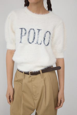 【POLO BCS×AZUL】シャギー5分袖ニット
